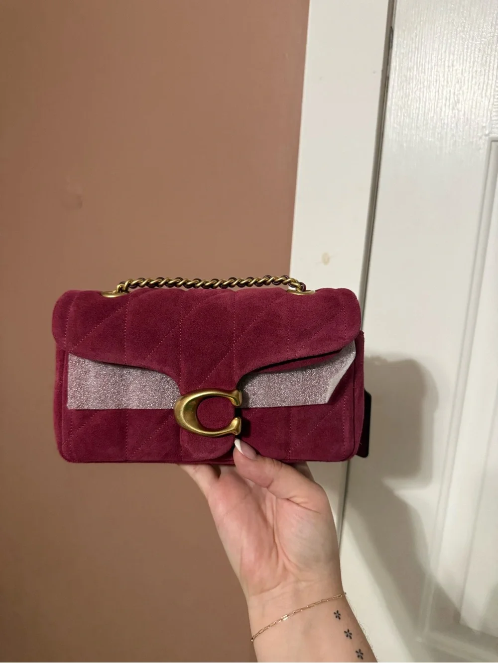 NWT COACH Tabby 20 in Dark Fuchsia
